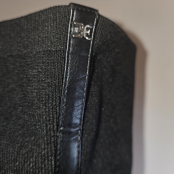 ๐คฉHost Pickโค๏ธSam Edelman Pam Over The Knee Black Leather Boots Women's 6.5 - Picture 9 of 12